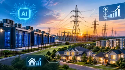 AI Data Centers power grid and real estate impact